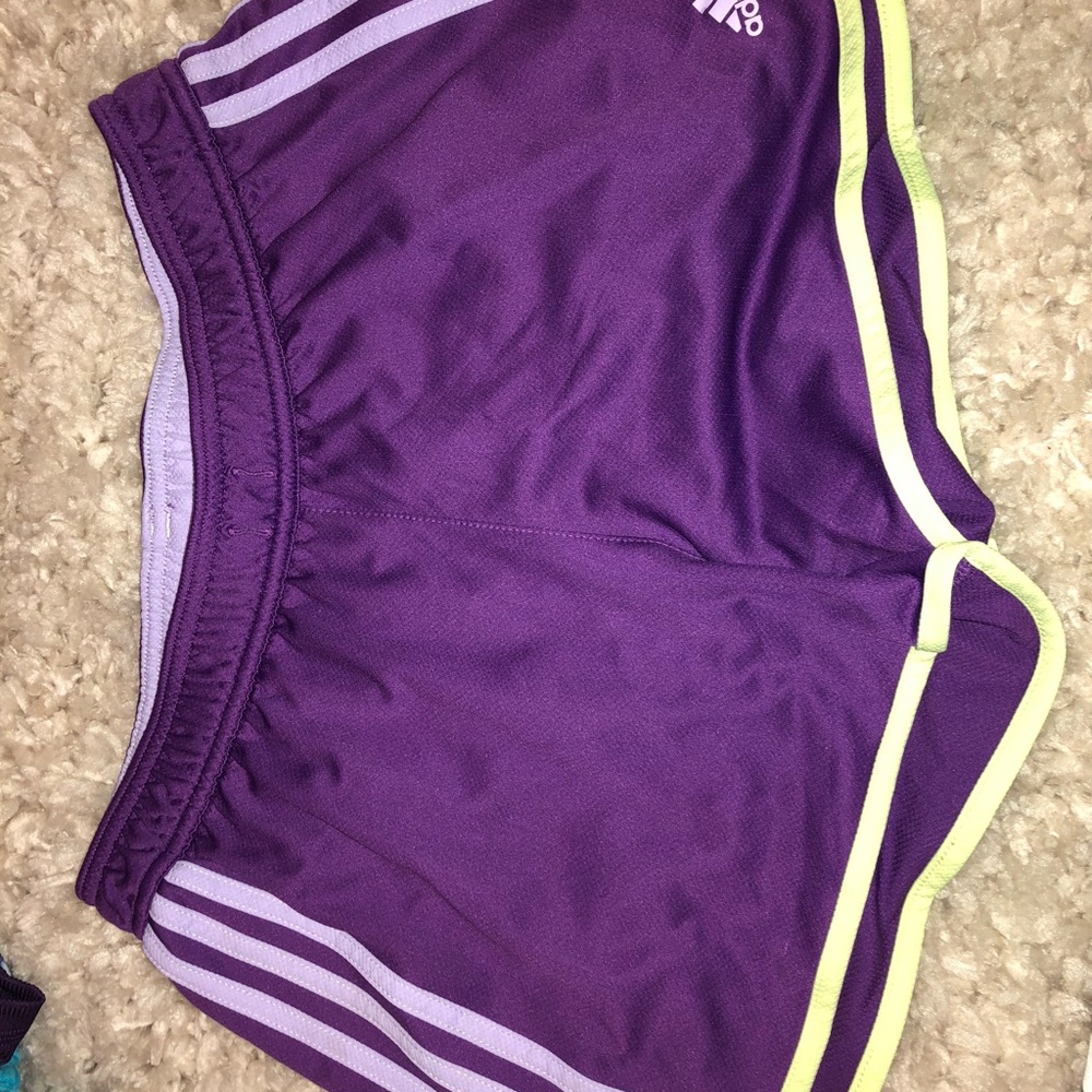 Purple Adidas Climate Shorts